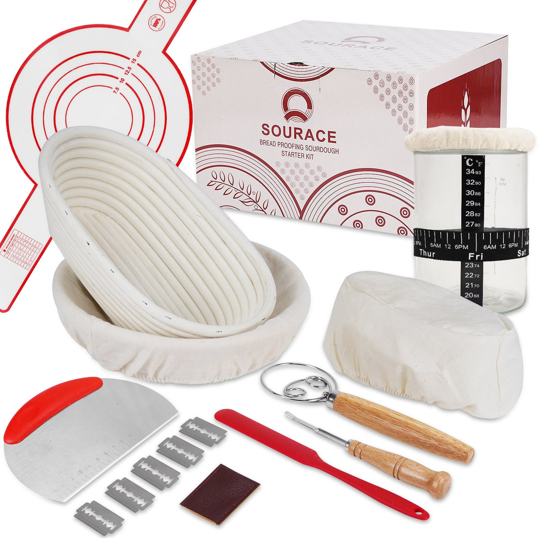 Newbie Baking Without Mistakes! This Bread Basket Set Has All Tools—Save Money on Unnecessary Buys